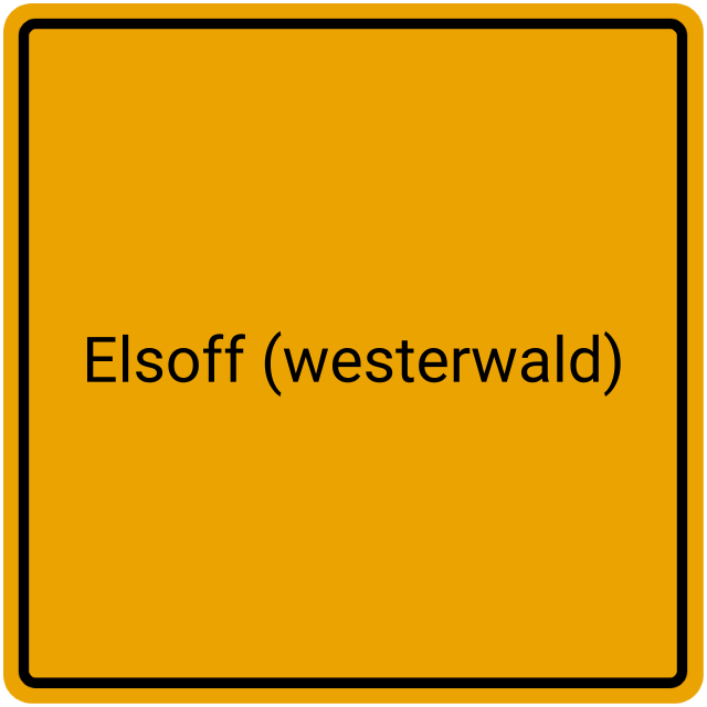 Meldebestätigung Elsoff (Westerwald)